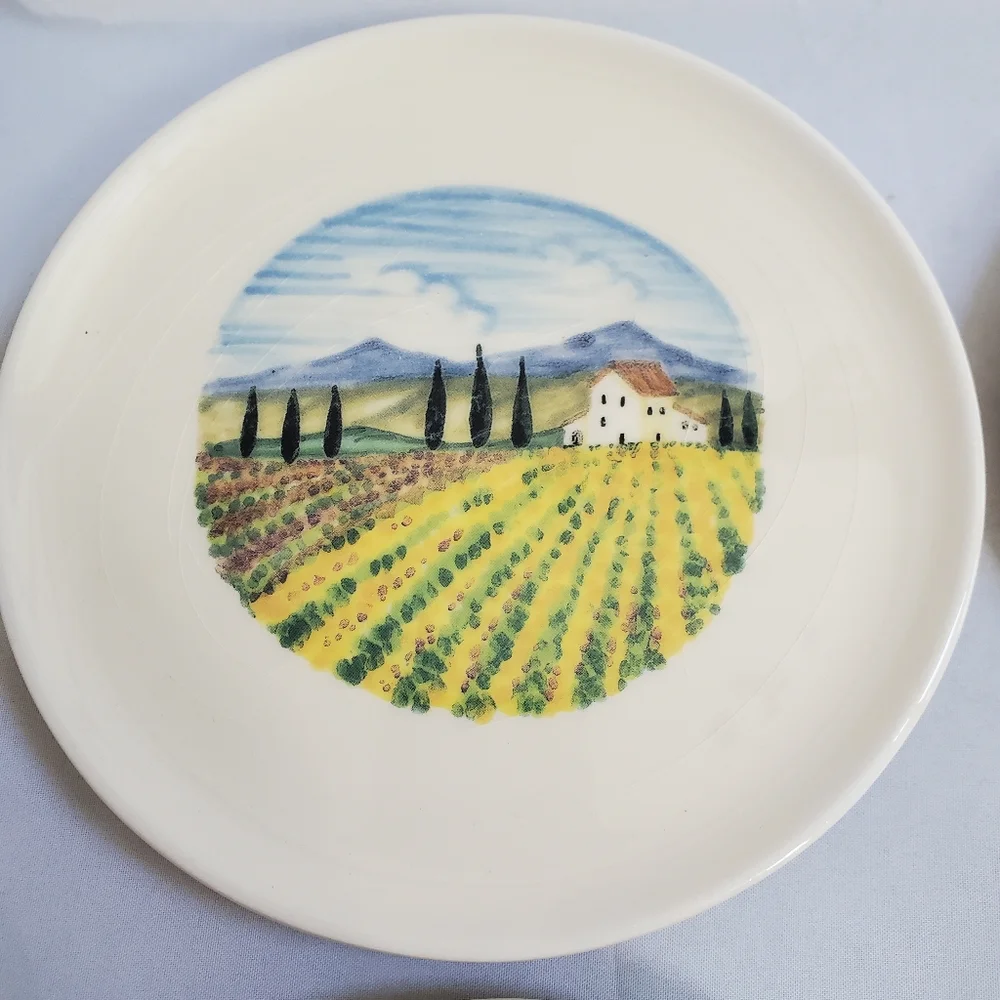 SUR LA TABLE Tuscan Countryside Appetizer Plates